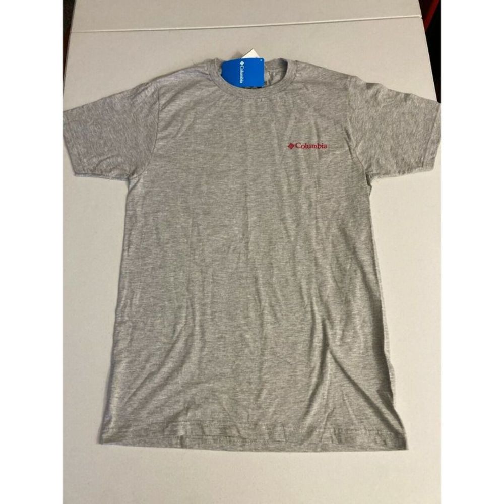 COLUMBIA SPORTSWEAR CO. Mens Beverage Gray Heather Cotton T-Shirt M